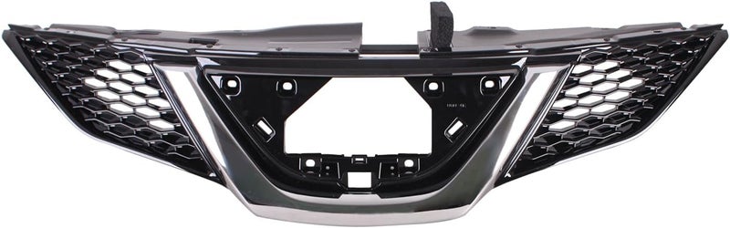 Torcia TYG Front Grille Fit for 2018-2019 Nissan Rogue Sport/Qashqai w/Intelligent Cruise Cont with Chrome Molding, OE Style Replacement Non-Active Exterior Grille, Replaces 62310-6MG5B NI1200313 - Image 2